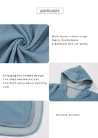 Hot-sale Baby Hooded Bath Towels for Newborn 100% Cotton Soft and Breathable
