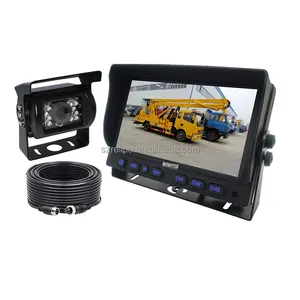 Kabel gebundener 7-Zoll-LKW-Rückfahrkamera-Monitor-Kit System unterstützung 3-Wege-Videoeingang für Pickup-Gabelstapler bus