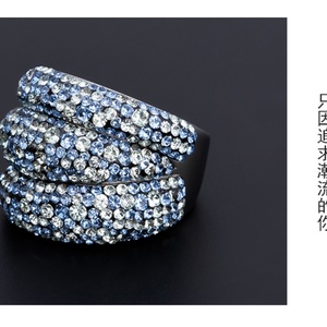 Women's Shiny Stainless Steel Engagement Wedding <b>Ring</b> Paved CZ Zircon Fashion Jewelry Finger <b>Ring</b> - Product Image 2