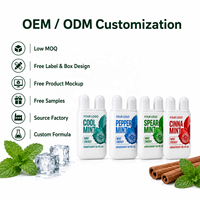 Inhalador Nasal de Menta Natural para Energía y Aromaterapia, Kit Refrescante para Aumentar la Energía y la Concentración