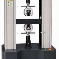 Machine d'essai universelle électronique de haute précision 50KN, contrôlée par ordinateur, pour testeur de traction, poignées à coin ISO ASTM, garantie 1 an