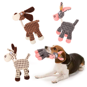 Jouet en peluche âne chien de haute qualité, amusant, pour chiot, à mâcher, couineur, design original - Product Image 2