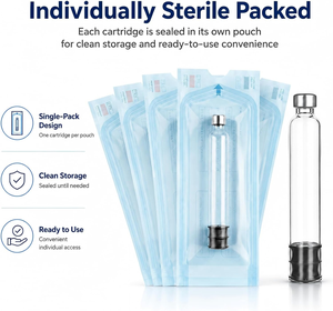 Individual Packed 3ml Disposable Glass Cartridge Bottle for Beauty <b>Pen</b> Injection <b>Pen</b> Safe Sealed <b>Refill</b> Container Sterile Tube - Product Image 5