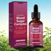 Exportation transfrontalière de gouttes de suppléments alimentaires pour la glycémie, 60 ml, vente directe d'usine, support OEM