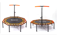 TIANXIN Trampoline hexagonal pliable pour fitness, structure robuste, ressorts silencieux, trampoline d'intérieur de 50 pouces pour usage domestique