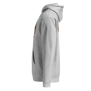 Felpa con Cappuccio Unisex Heavyweight IND4000 di Independent Trading Co. - Grigio Chiaro XL 100% Cotone Anti-Piega - Product Image 4