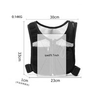Nouveau sac de course à pied en nylon imperméable pour l'extérieur, sac de sport décontracté, respirant, avec bande réfléchissante, adapté aux hommes et aux femmes