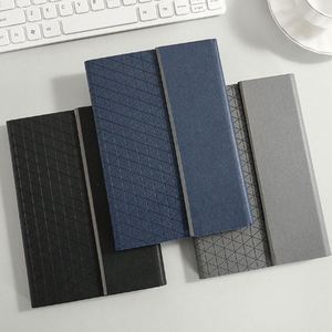 Carnet A5 en cuir PU, 100 feuilles, couverture rigide, résistant à l'eau, pages lignées, reliure cousue, mini calendrier, vue hebdomadaire, pour étudiants - Product Image 4
