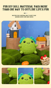 Kit de Ganchillo para Tejer Peluches de Newt Coloridos de Dibujos Animados, para Principiantes y Adultos, para Regalos Hechos a Mano, Decoración de Habitaciones, Adornos para Automóviles - Product Image 5