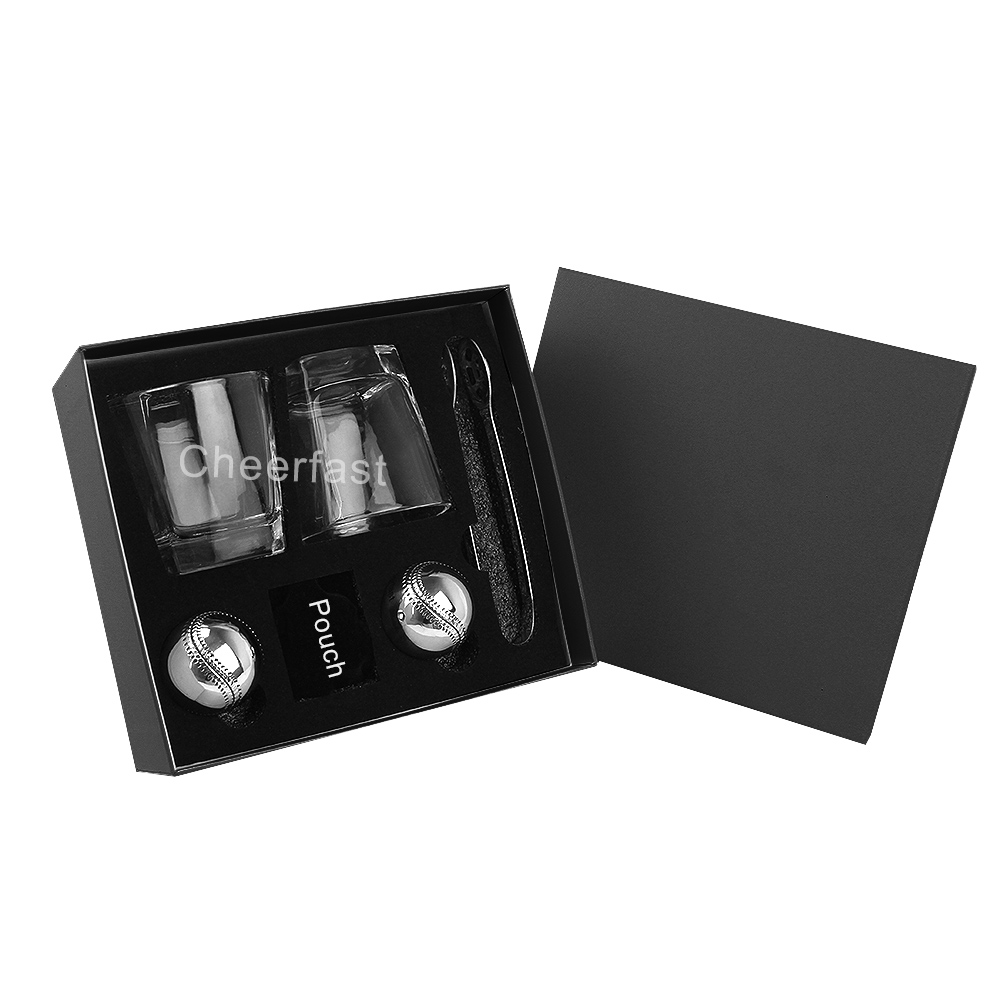 Nero + palla di ghiaccio a forma di palle da baseball + F