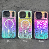 Coque de téléphone antichoc en PC JOYPORODO B491 colorée à imprimé léopard ondulé pour iPhone 18 17 Pro Max, coque magnétique tendance