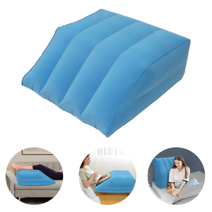 Almohada inflable en forma de cuña para alivio de piernas y rodillas, cojín de apoyo para viajes y dormir - Product Image 4