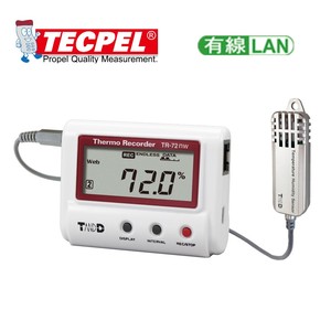 Registrador de Datos de Temperatura y Humedad TR-71nw 72nw 72nw-h Basado en LAN con Batería, Pantalla LCD, Resolución de 0.1C/1%RH, Certificado CE - Product Image 2