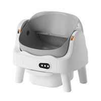 Litière automatique intelligente Elecpet OEM personnalisée grande ouverture pour chat, nettoyage automatique, contrôle des odeurs, ramassage à un bouton, toilette électrique pour animaux de compagnie