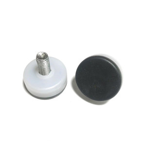 Pieds réglables en plastique noir J444, patins de nivellement pour meubles, supports d'étagère - Product Image 2