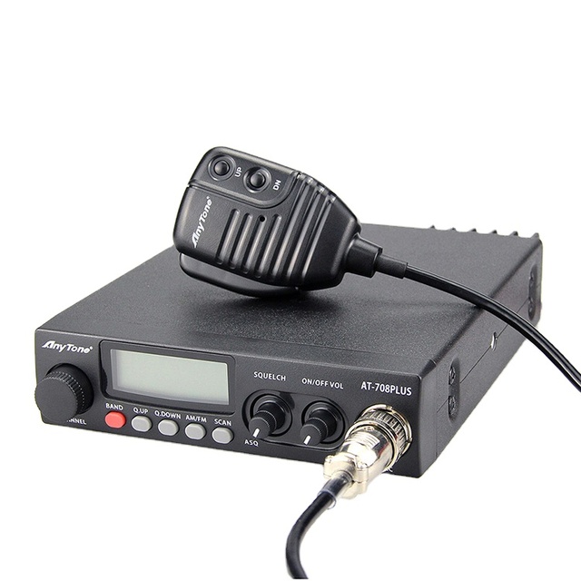 Anytone AT-708 Plus Home Radio 12 Band AM/FM 27mhz CB Radio 600 Channels HF Transceiver Walkie Talkie Screen Built-In Speaker