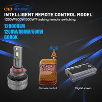 T102 Télécommande avec écran numérique externe 9005 9012 H4 H3 H7 Canbus 120000/80000/50000LM Phare LED automobile