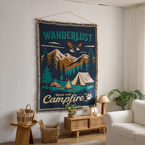 Fabrika toptan özel goblen dokuma atmak battaniye açık kamp çadır halıları duvar dekorasyon - Product Image 1