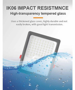 100W-400W Solar LED <b>Flood</b> <b>Light</b> ABS Case Battery 1820lm IP65 Waterproof 120x70 Beam Angle for Stadium Outdoor Sports - Product Image 3