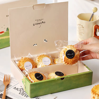 Usine En Gros Personnalisé Rectangle Carton Gâteau Boîte D'emballage De Gâteau Boîte avec poignée