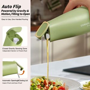 500ml <b>Kitchen</b> Vinegar Oil Pot Container Olive Oil Say Souce Dispenser 17oz Oil Pourer Container <b>for</b> Cooking - Product Image 2