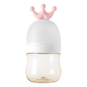 Botellas de vidrio para bebés, juego de 120ML, biberón de vidrio de borosilicato ecológico para recién nacidos, botella de vidrio para leche con chupete - Product Image 1