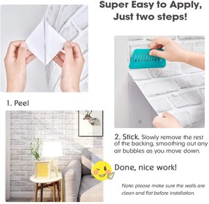 Backsplash Stick and Peel en relieve <span class=keywords><strong>papel</strong></span> tapiz de <span class=keywords><strong>ladrillo</strong></span> <span class=keywords><strong>blanco</strong></span> paneles de pared de <span class=keywords><strong>ladrillo</strong></span> <span class=keywords><strong>papel</strong></span> tapiz de <span class=keywords><strong>vinilo</strong></span> para decoración del hogar - Product Image 6