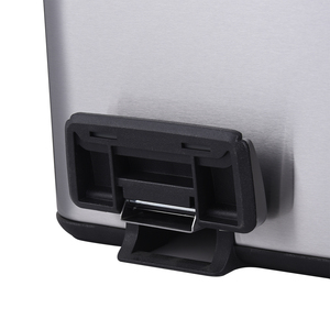 60L Lớn Tái Chế Bin Với 2 Ngăn Thép Không Gỉ Thùng Rác Có Thể Với Ở Mở Nắp Có Thể Gập Lại Đạp Bin Wbs150l60 - Product Image 5