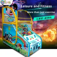 Jeu d'arcade de tir au basket de rue pour enfants, grande taille, intérieur/extérieur, en plastique, électronique, à monnayeur, personnalisable 1