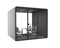 Cabine Acoustique Modulaire Personnalisable Insonorisée avec Design Moderne pour Espaces de Travail Ouverts, Entrepôts, Hôtels et Supermarchés