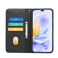 Étui de téléphone magnétique avec porte-cartes pour Honor X50 X50i X7B 90 400 Smart X60i X5B Plus Magic 7 Pro avec support rabattable