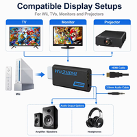 Adaptateur Wii vers HDMI Plug and Play 1080P 60Hz avec sortie audio 3,5 mm pour console Wii PAL NTSC, directement de l'usine