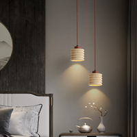 Suspension médiévale en travertin Wabi Sabi, luminaire suspendu en pierre jaune, réglable pour salle à manger, hôtel, villa