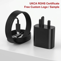 Adaptador de Carga Súper Rápida USB 3.0 de 25 W y 45 W para Samsung Galaxy S22 S23 S24 Ultra, Éxito de Ventas en UE, Reino Unido y EE. UU.