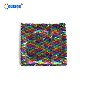 Beautiful Mermaid Color Sublimation <strong>Sequin</strong> Pillow Cases <strong>Cushion</strong> Cover Square Satin Plush White Sublimation Pillow Case Blanks - Product Image 4