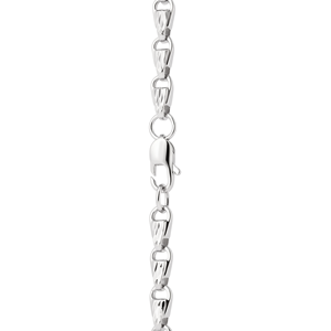 Collier massif en platine blanche Pt950 de haute qualité, unisexe, bijou de luxe intemporel en platine, cadeau - Product Image 6