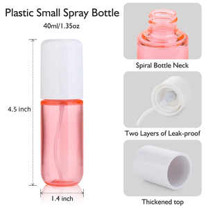 <b>Spray</b> Leak-proof <b>Plastic</b> <b>Bottle</b> with Transparent Lid, Reusable Transparent <b>Spray</b> <b>Bottle</b> for Travel - Product Image 2