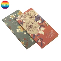 Tragbares Notizbuch mit 4C-Druck-Mini-Tasche und weichem, buntem, leerem Kraftpapier-Innen satz mit 4-teiligem Notizbuch