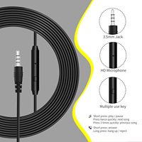 Casque audio filaire pliable Aesonic avec interface 3,5 mm, portable, haute sensibilité, son surround 4D stéréo, garantie 1 an