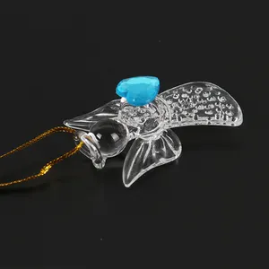 Hot Product Kerst Helder Gekleurd Diamantglas Engelvorm Decoratie
