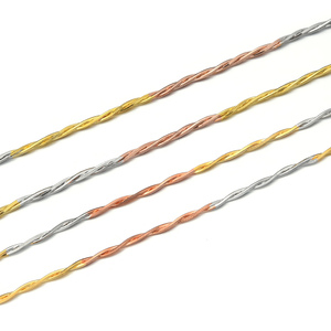 Collar <span class=keywords><strong>de</strong></span> cadena <span class=keywords><strong>de</strong></span> clavícula <span class=keywords><strong>de</strong></span> plata 925 para mujer, solidez tricolor chapado en oro, hueso <span class=keywords><strong>de</strong></span> anís, estilo romántico, enlace trenzado, regalo <span class=keywords><strong>de</strong></span> boda - Product Image 1