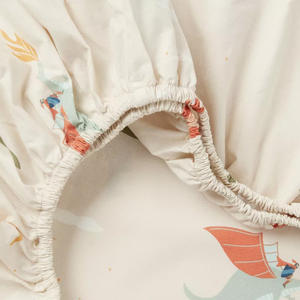 特注プリントパターン100% オーガニック竹子供用シーツセット子供用羽毛布団カバーフラットベッドシーツピローケース - Product Image 6