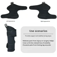 Menics OEM/ODM - Protection anti-léchage pour pattes de chien, soutien respirant pour le genou et enveloppe de stabilité pour chiens, attelle pour pattes d'animaux
