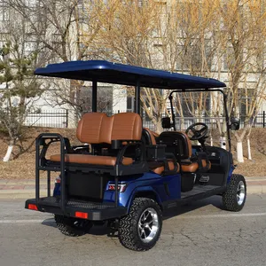 Оптовая продажа, новый 4-колесный гольф-Кар, универсал, 6-местный Электрический клубный автомобиль, гольф-кар