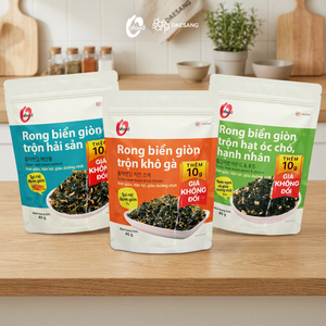 ขายส่ง OEM สาหร่ายอบกรอบผสมไก่แห้ง 40 กรัม - สาหร่ายปรุงรสพร้อมไก่แห้ง - Product Image 4