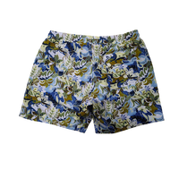 Shorts de bain pour hommes en coton et élasthanne, imprimé botanique unique, extensibles, décontractés, ajustables, pour la plage et le surf, vente en gros