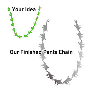 Cadena para Cartera Lateral y Accesorio para Cintura para Hombre Estilo Vintage y en Tendencia con Placa de Hierro y Latón y Hebilla para Jeans Moda Punk Calavera Hip Hop en Capas para Pantalón - Product Image 4