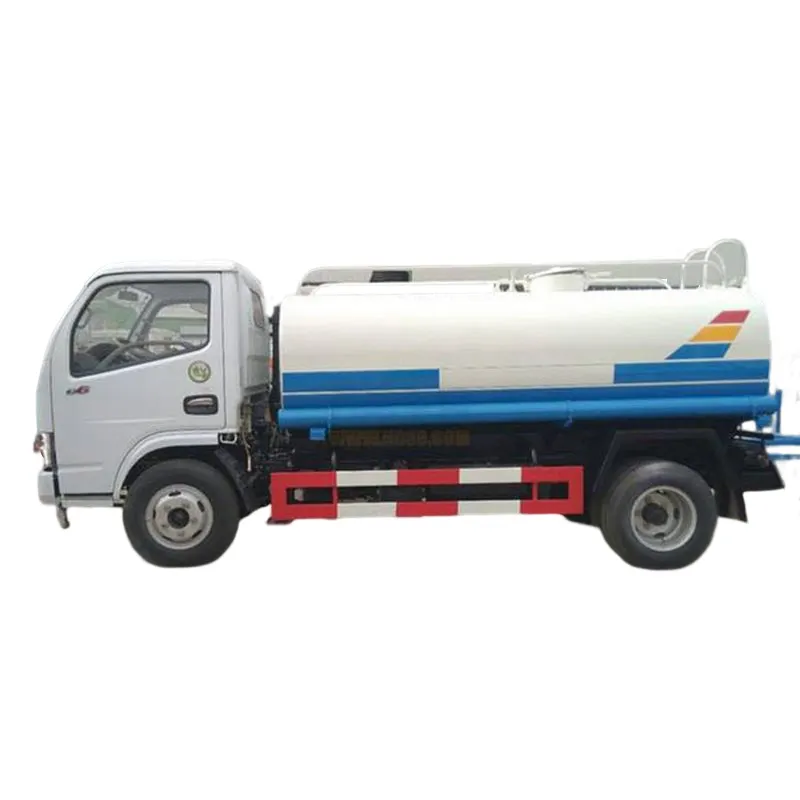 Hot Selling Dongfeng Duolika D6 102hp 4x2 4m3 5m3 Stainless Steel Drinking Water Tank Sprinkler Truck