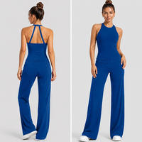 Nieuwe Dames Halter T-Back Workout Outfit Hoge Taille Rechte Broek Zachte Stretch 2-delige Yoga Set voor Pilates Gym Fitness
