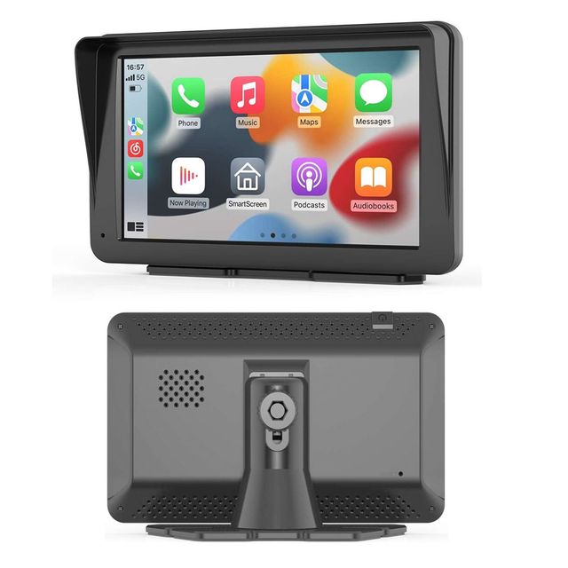 High Performance 7 Inch Wireless Smart Monitor Carplay GPS Radio Player with Portable Dashboard Display Auto Car Play